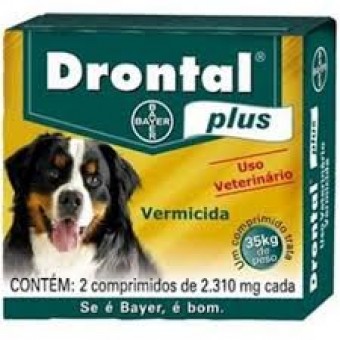 Drontal Plus Cães 35kg - 2 Comp